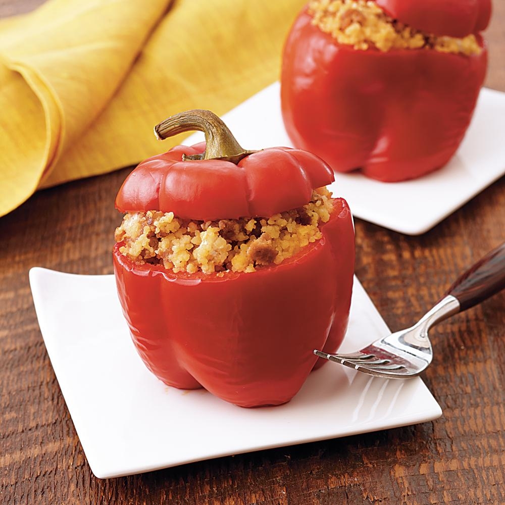 Herb and Sausage-Stuffed Peppers Recipe | MyRecipes