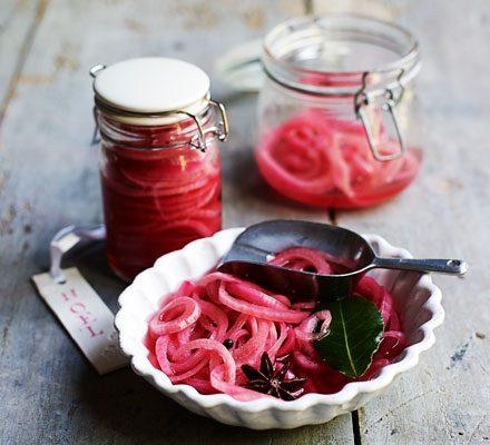 Quick pickled red onions recipe | BBC Good Food