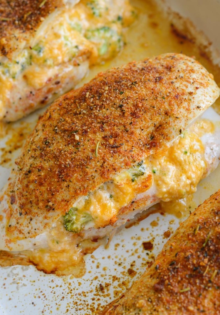 Broccoli and Cheese Stuffed Chicken Breasts - The Best Keto Recipes