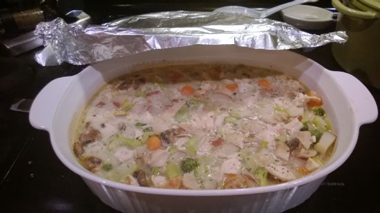 Crustless Chicken Pot Pie Recipe